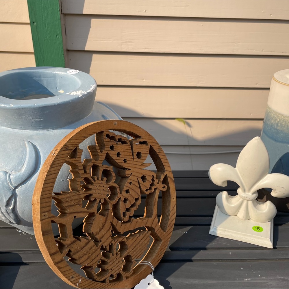 Vintage Art Deco, wooden butterfly sign